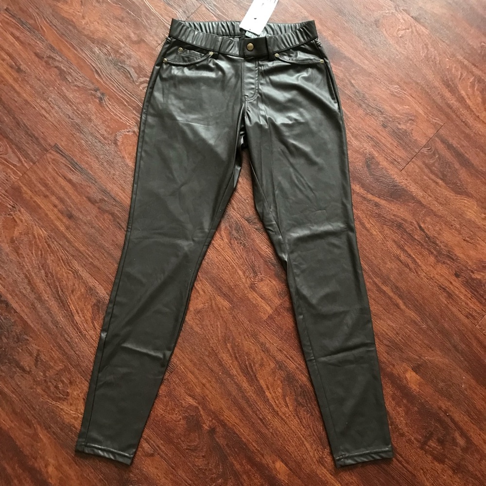 Espresso leatherette leggings